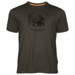 PINEWOOD T-SHIRT WILD BOAR KOLOR S.BROWN