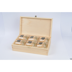 GOLDEN FOX SZKLANKI DO WHISKY LUNA DEER   SILVER - 6 SZT W SKRZYNCE