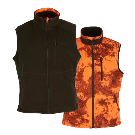 PINEWOOD KAMIZELKA MYŚLIWSKA SMALAND DWUSTRONNA KOLOR STRATA BLAZE / H. GREEN
