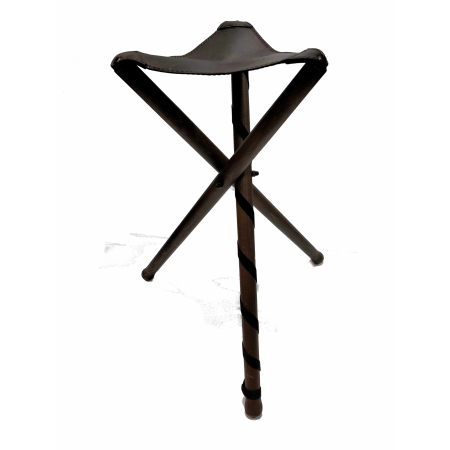 STOŁEK MYŚLIWSKI SIEDZISKO 90 KOLOR BRĄZOWY SKÓRA