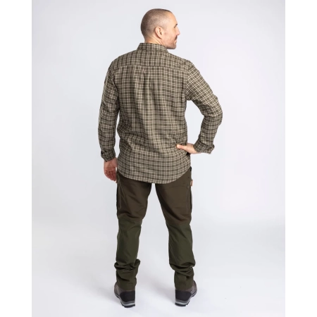 PINEWOOD KOSZULA LAPPLAND WOOL KOLOR      MOSSGREEN/L.KHAKI
