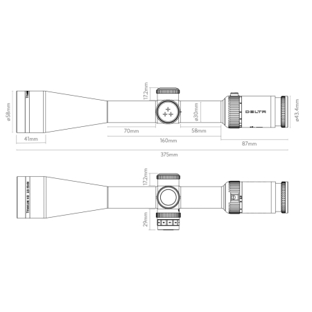 Luneta celownicza Delta Titanium HD 2,5-15x50 4A S