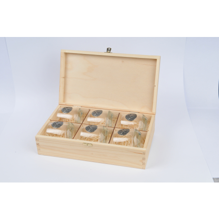 GOLDEN FOX SZKLANKI DO WHISKY LUNA DEER   SILVER - 6 SZT W SKRZYNCE