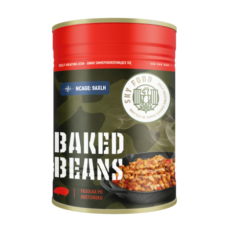 Danie samopodgrzewające SKY FOOD - BAKED BEANS - Fasolka po bretońsku 400g