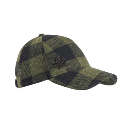 Czapka BERETTA z daszkiem Lodge Checkered Green Moss Check
