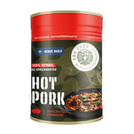 Danie Samopodgrzewające SKY FOOD - HOT PORK - Gulasz wieprzowy z ziemniakami 400g