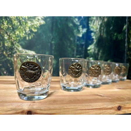 GOLDEN FOX SZKLANKI DO WHISKY DIAMOND DEER GOLD - 6 SZT W SKRZYNCE