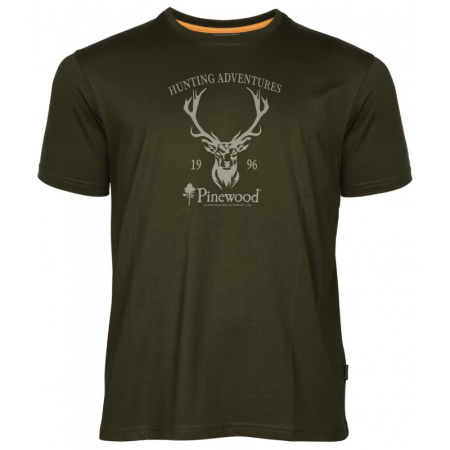 PINEWOOD T-SHIRT RED DEER KOLOR GREEN