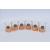 GOLDEN FOX SZKLANKI DO WHISKY AMBER FIRE  DEER GOLD - 6 SZT